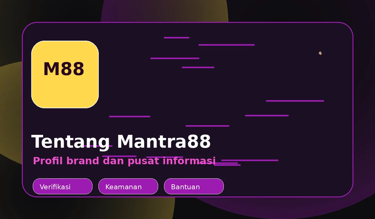 Ilustrasi profil brand Mantra88 dan pusat informasi Indonesia