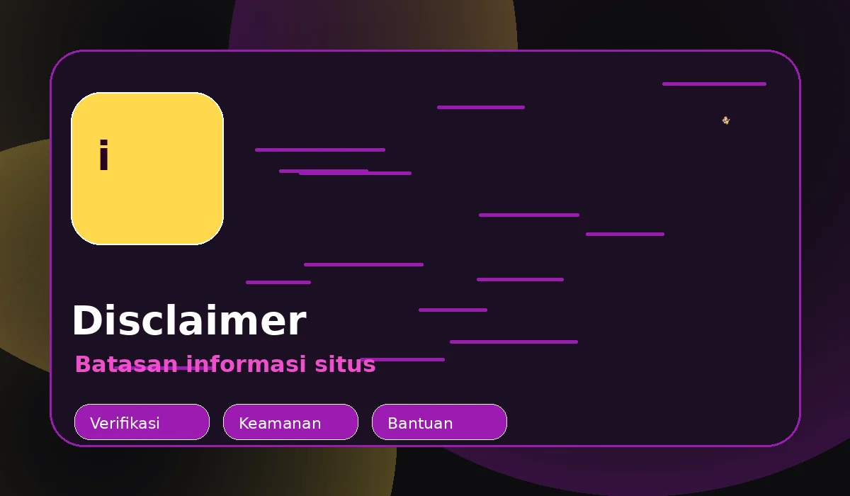 Ilustrasi disclaimer Mantra88 dan batasan informasi situs