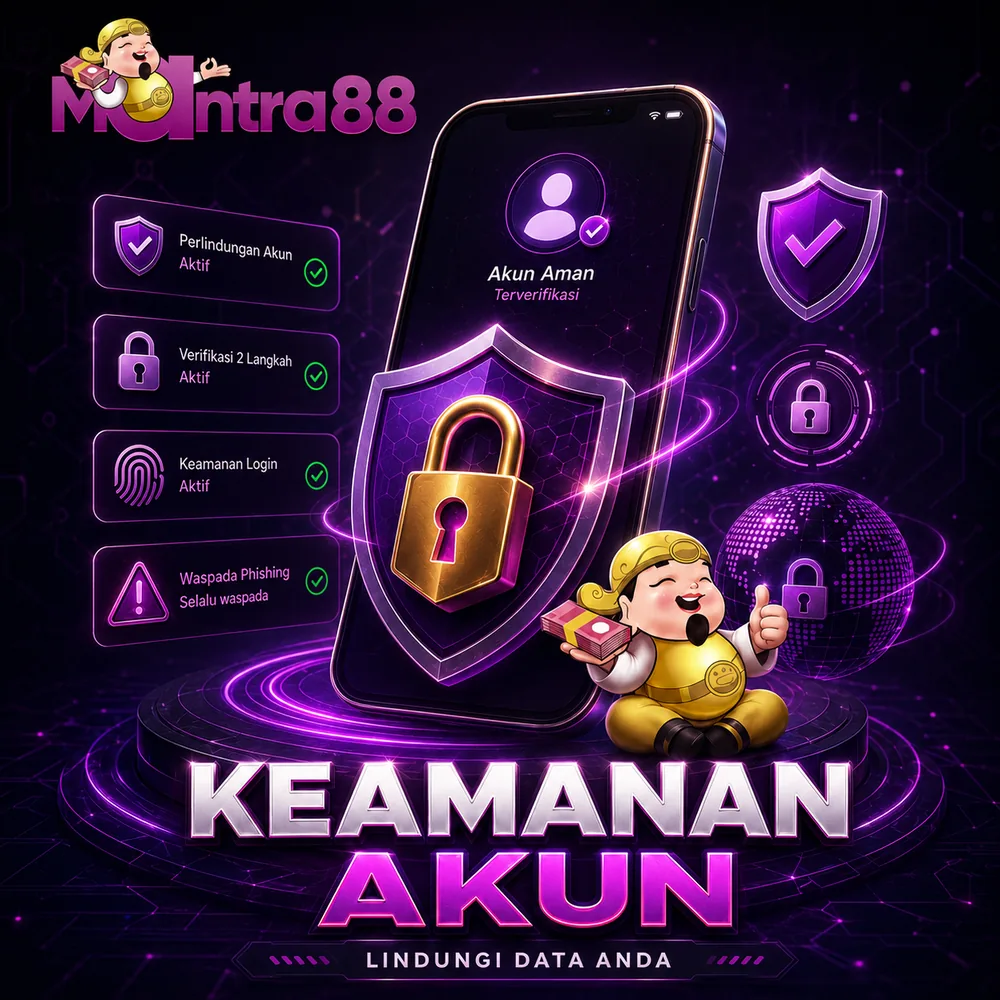 Ilustrasi keamanan akun Mantra88 dan perlindungan data pribadi pengguna